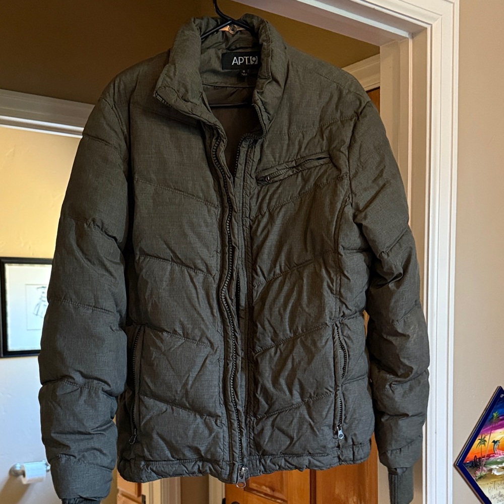 Apt. 9 Men's Dark Green Puffer Jacket